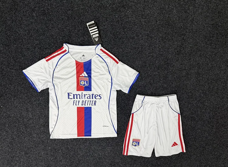 2025-26 new season-Lyon home-jerseys-children's clothing