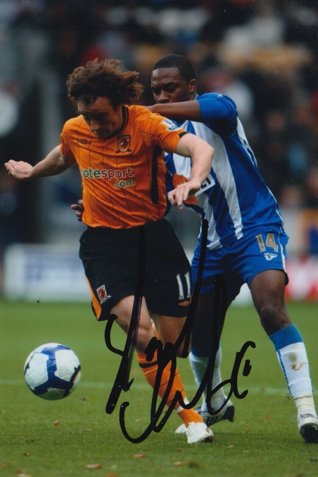 STEPHEN HUNT HAND SIGNED 6X4 Photo Poster painting - FOOTBALL AUTOGRAPH - HULL CITY.