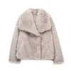 Women's Winter Elegant Fluffy Fur Warm Soft Down Coat Jacket