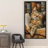 Book Cat-11CT Stamped Cross Stitch 40*70cm(Big Size) tapestrymarket