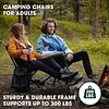 Camping Chair - Aluminum Alloy Portable Chair Lightweight Folding Backrest Moon Chair Suitable for Outdoor Camping Travel Beach Picnic BBQ Backpacking