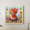 Peinture diamant coq-perce-rond coq-30*30cm