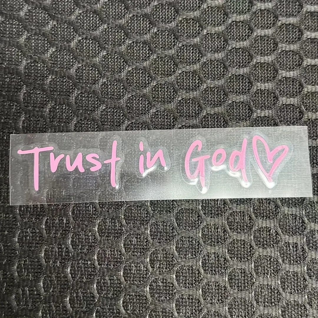 2pcs Trust in God Car Rearview Mirror Sticker. Car Rearview Mirror Decal. Inspirational Vinyl Sticker. Ideal Christian Gift