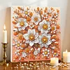 (Pre-Framed)Flowers-Special Shape Diamond Painting Kit(25x25cm)