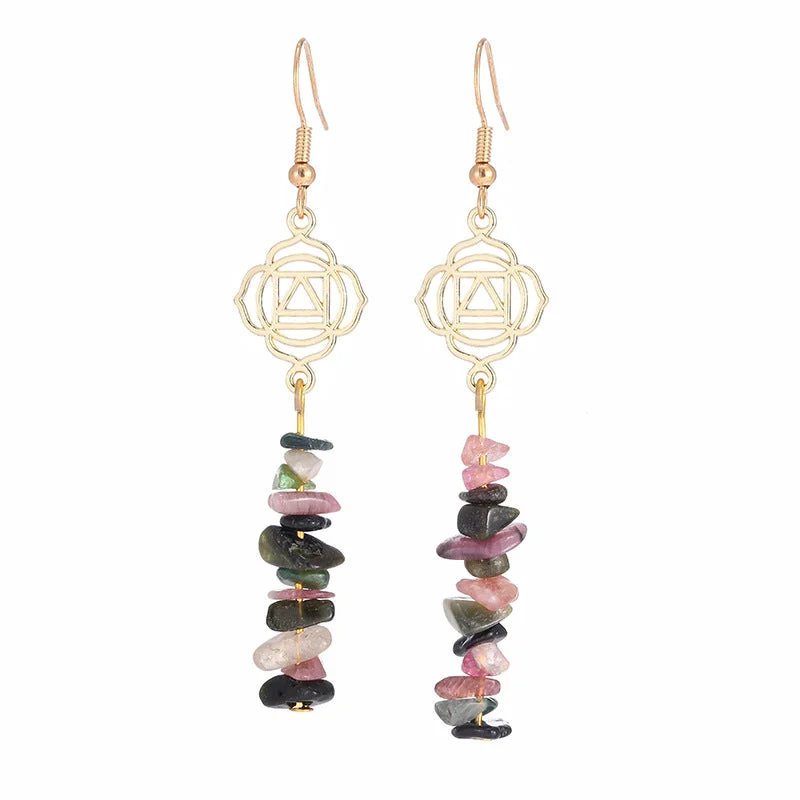 Healing Crystals Zen Cairn Confidence Earrings