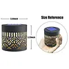 Solar Mandalas Lights Outdoor Waterproof Solar Mandalas Fence Lights Warm White Back Porch Decor for Patio Front Door Yard Deck Stair