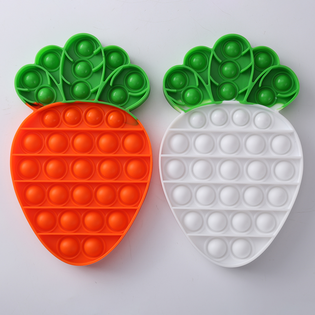 

Cartoon Carrot Push Bubble Fidget Toy Squeezing Anti Stress Relaxing Toys, 501 Original
