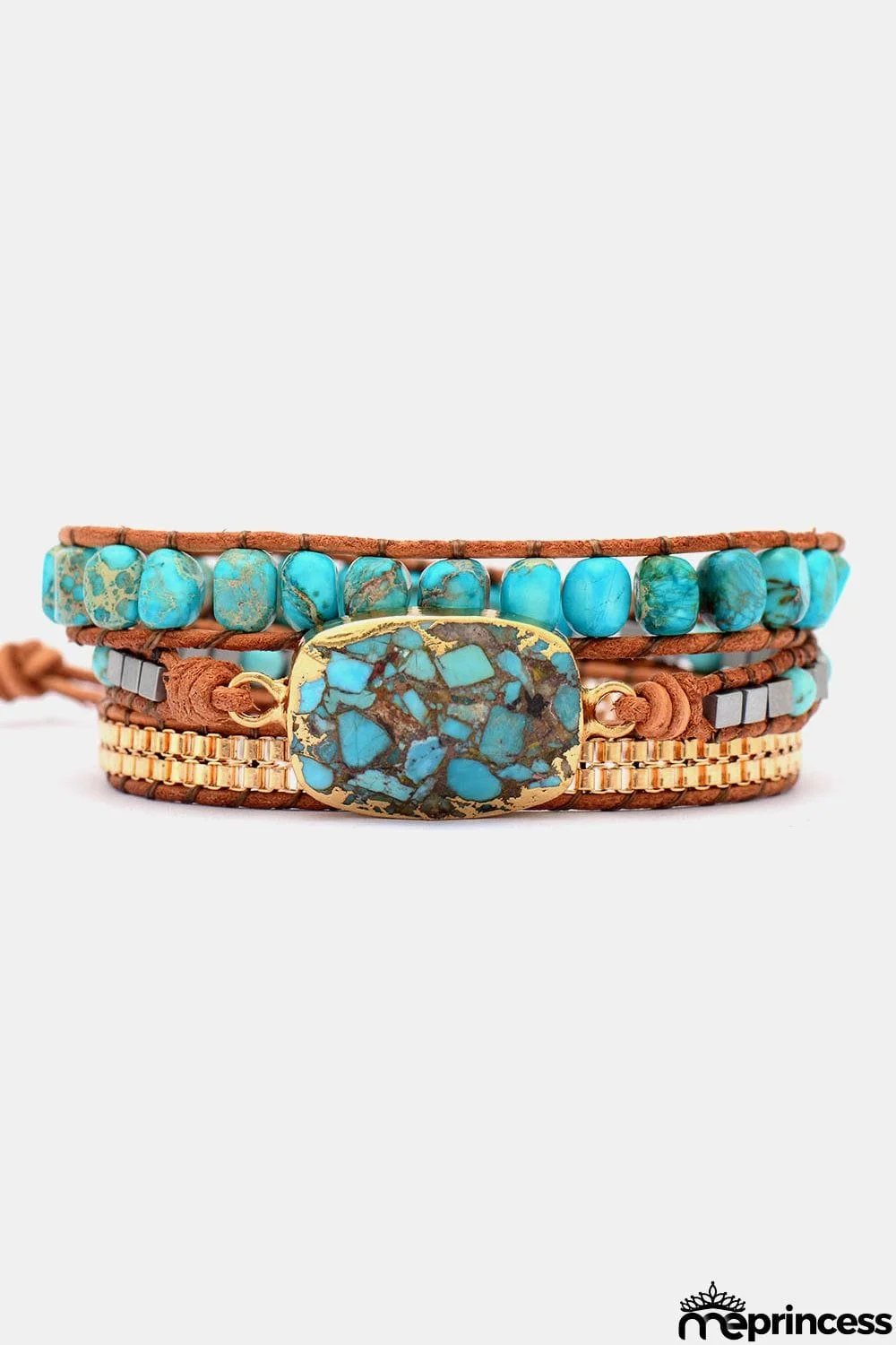 Handmade Natural Stone Copper Bracelet