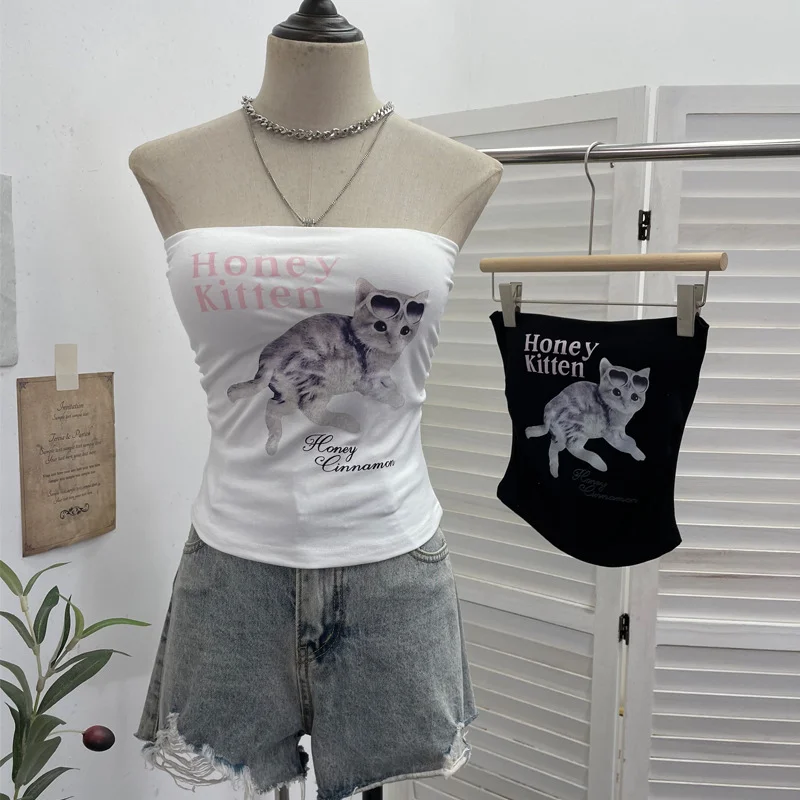 Nigikala Nigikala Diamond Tector Tset Coat Outside Wearing Bra Mat Babes Wrapped Bra Short Open Umbilly Printed Vest 8031