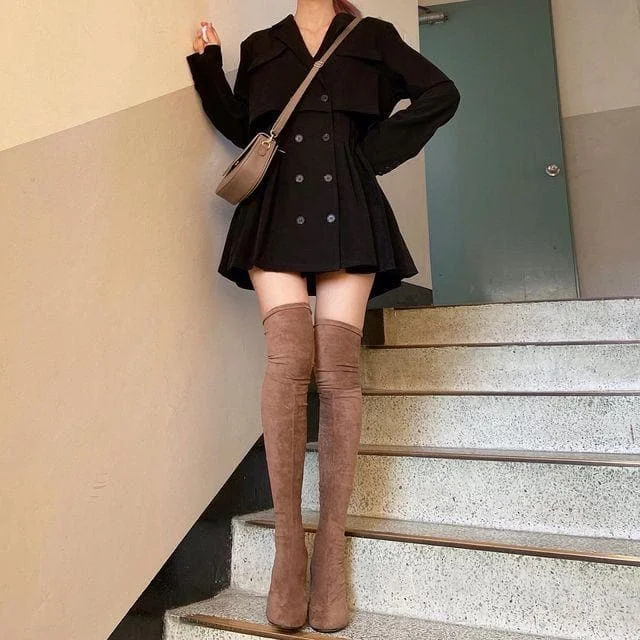 Dark Academia High Street Mini Blazer Womens Fashion SP16339