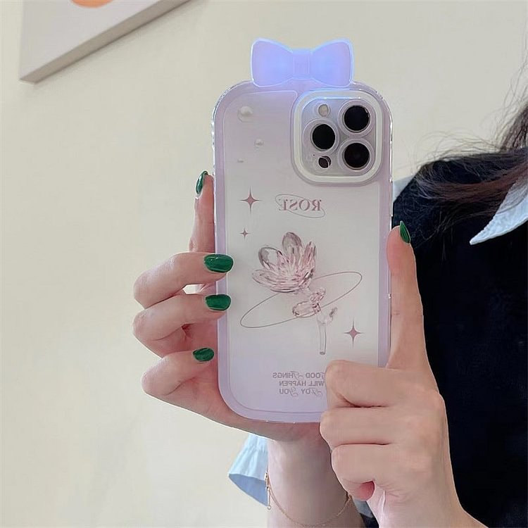 Glowing Bow Tulip Phone Case