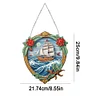 (US Only)Sailboat On The Sea 2D Flat DIY Diamond Painting Set Diamond Art Pendant