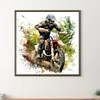 Motorcycle Boy Round Diamond Diamond Painting 30*30cm