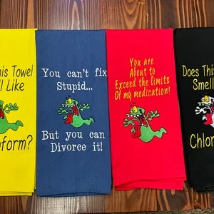 Pornhint NSFW funny sarcastic Gift towels tea towels Funny sassy kitchen towel NSFW
