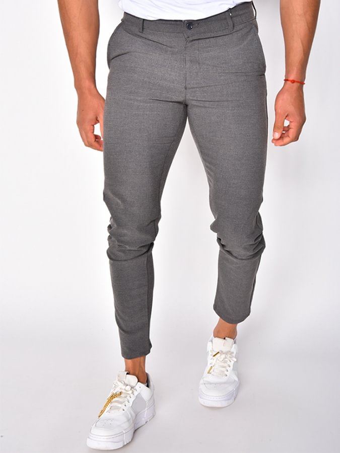 Men's Casual Grey Trousers