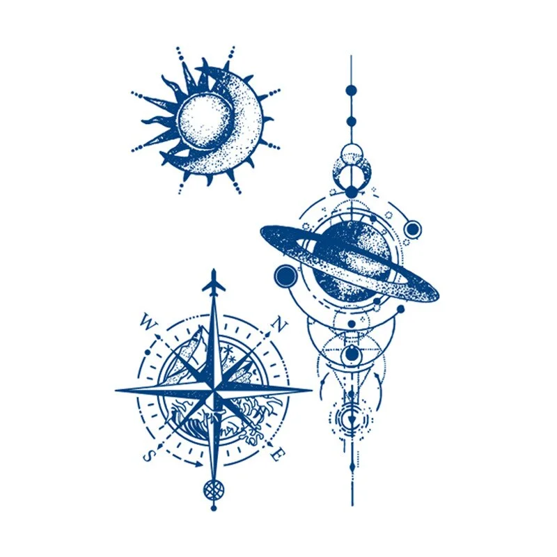 Juice Ink Tattoos Body Art Lasting Waterproof Temporary Tattoo Sticker Scorpion Snake Tatoo Arm Fake Sun Tatto Women Men