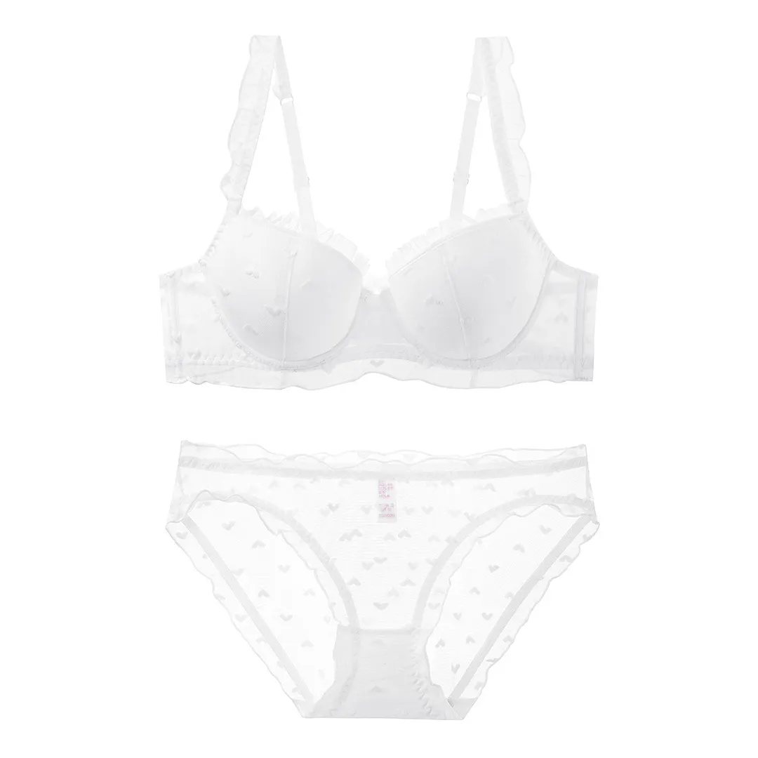 Churchf French Lace Women's Underwear Sexy Pure Bra Set Thin Set On Bras Panties Set