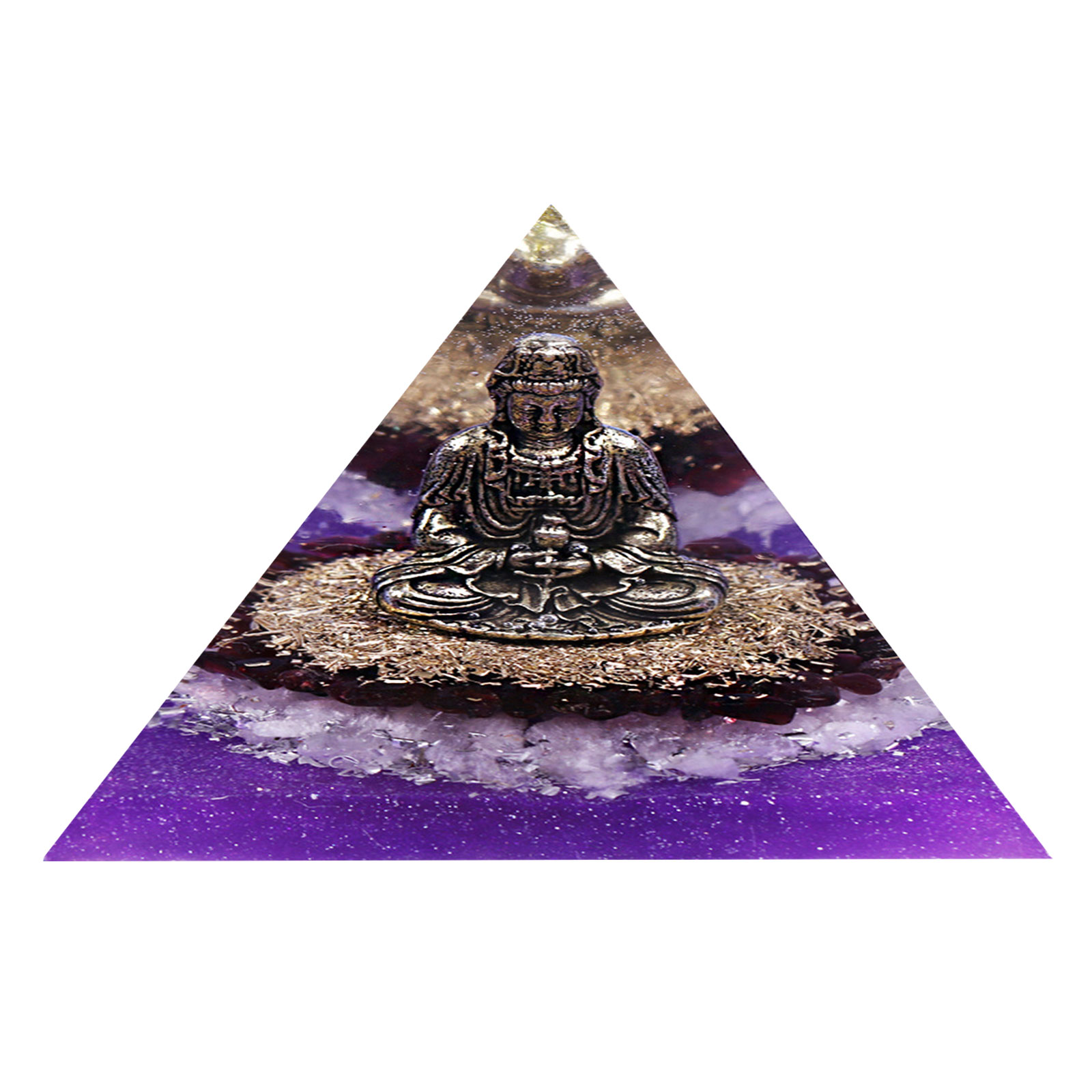 

8cm Natural Orgonite Pyramid Chakra, 501 Original