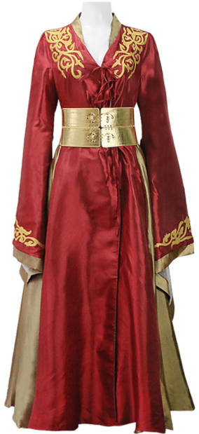 Game Of Thrones Queen Cersei Lannister Red Luxury Dress Intriguing Cosplay Costume