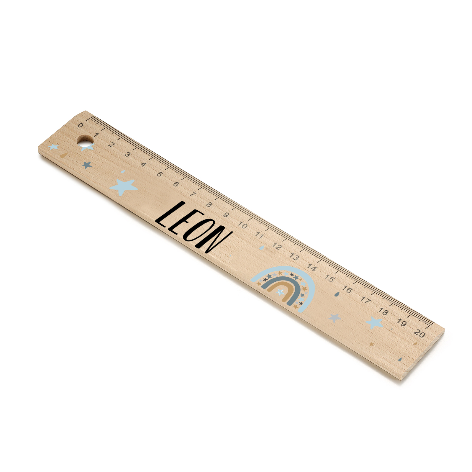 Custom 1 Name Ruler Wooden Ruler Back To School Gift for Boys Girls-Jessemade AU