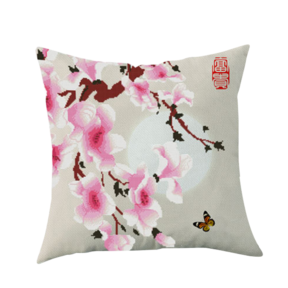 

Magnolia Flower - 11CT Stamped Cross Stitch Pillowcase - 45*45CM, 501 Original
