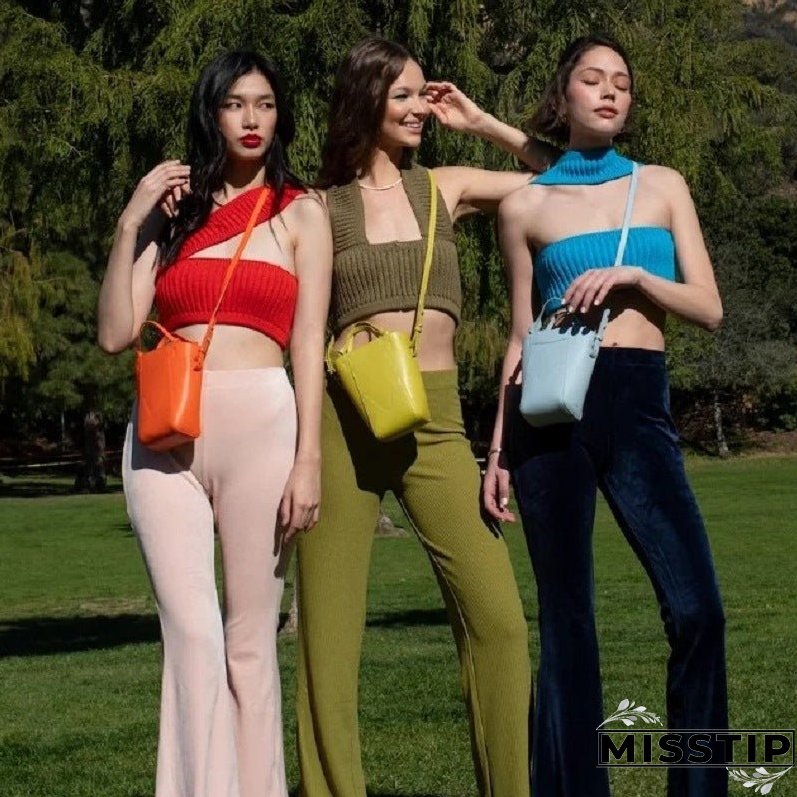 Women's Sexy Vacation Halter Knitted Tube Tops