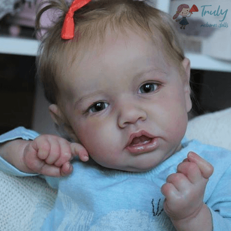 Lifelike Mini Toddler Baby Doll, 12'' Realistic Silicone Reborn Baby Girl Doll Open Eyes Elizabeth 2023 -Creativegiftss® - [product_tag] Creativegiftss®