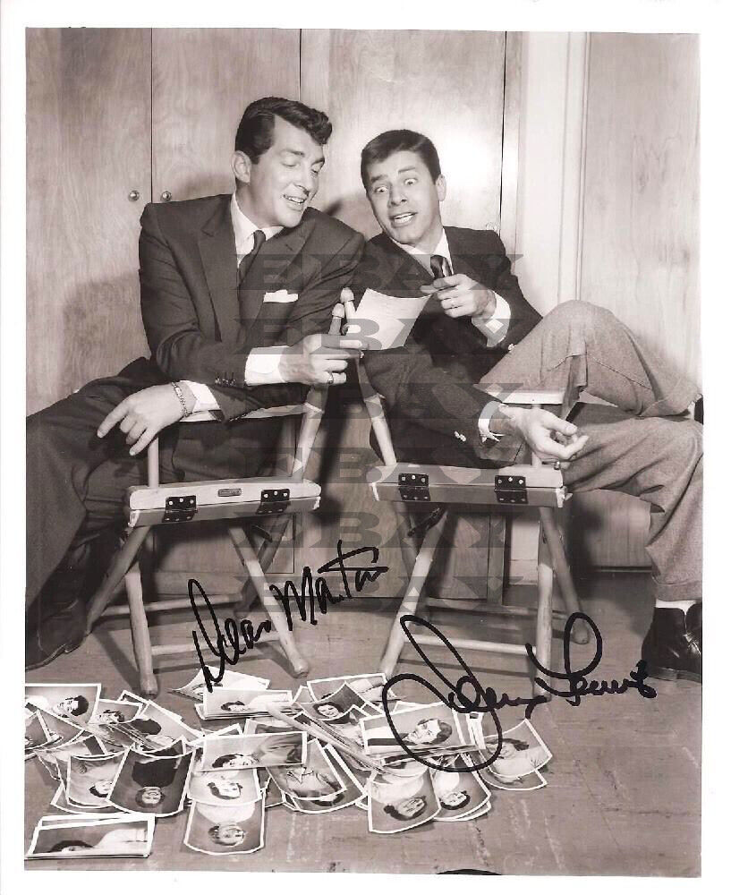 JERRY LEWIS - DEAN MARTIN Autographed Signed 8x10 Photo Poster painting Rep