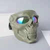 Masque de route avec lunettes en forme de cr&acirc;ne