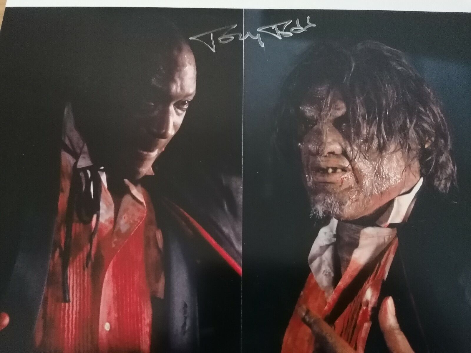 TONY TODD SIGNED 8 x 10 BLACK AND WHITE Photo Poster painting FROM FILM THE CANDYMAN