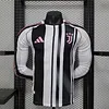 Joyfball 2025/2026 Player Version Long Sleeve Juventus Home Football Shirt 1:1 Thai Quality（The player version jersey is a bit tight, please pay attention to the size selection）