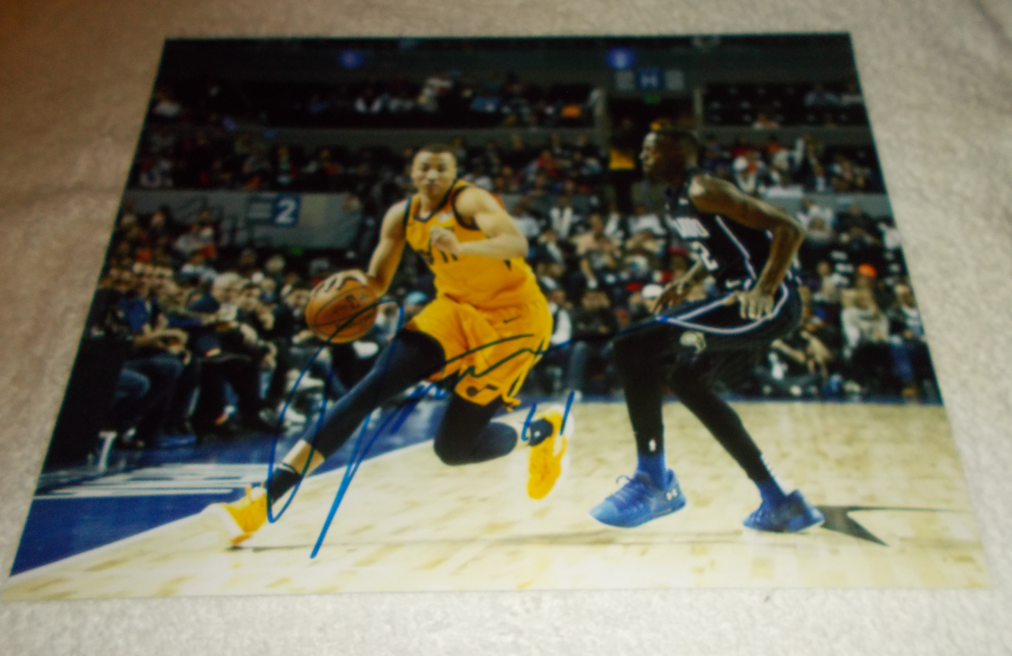 DANTE EXUM UTAH JAZZ SIGNED AUTOGRAPHED Photo Poster painting 8x10 COA HOUSTON ROCKETS