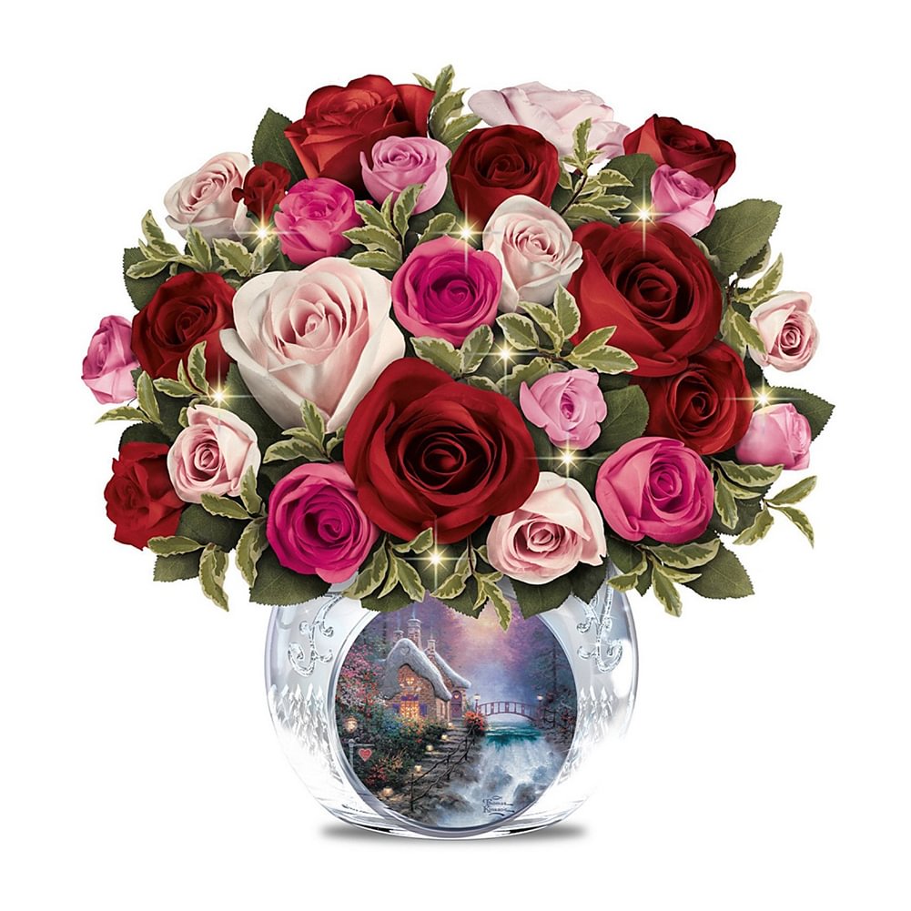 Bouquet of roses - Full Round - Diamond Painting (30*30cm)