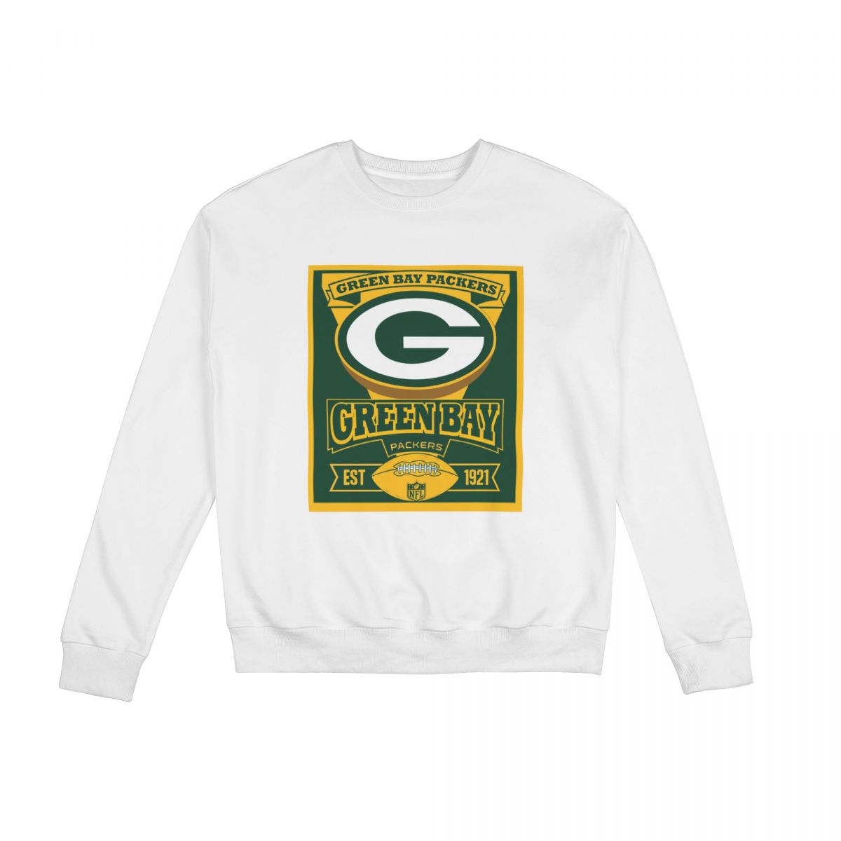 Green Bay Packers Football Sweatshirt Round Neck Tops