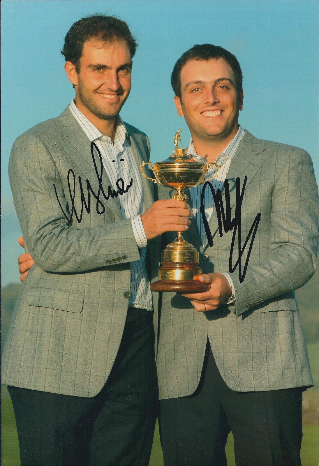 Edoardo & Francesco MOLINARI SIGNED Autograph 12x8 Photo Poster painting AFTAL COA Authentic