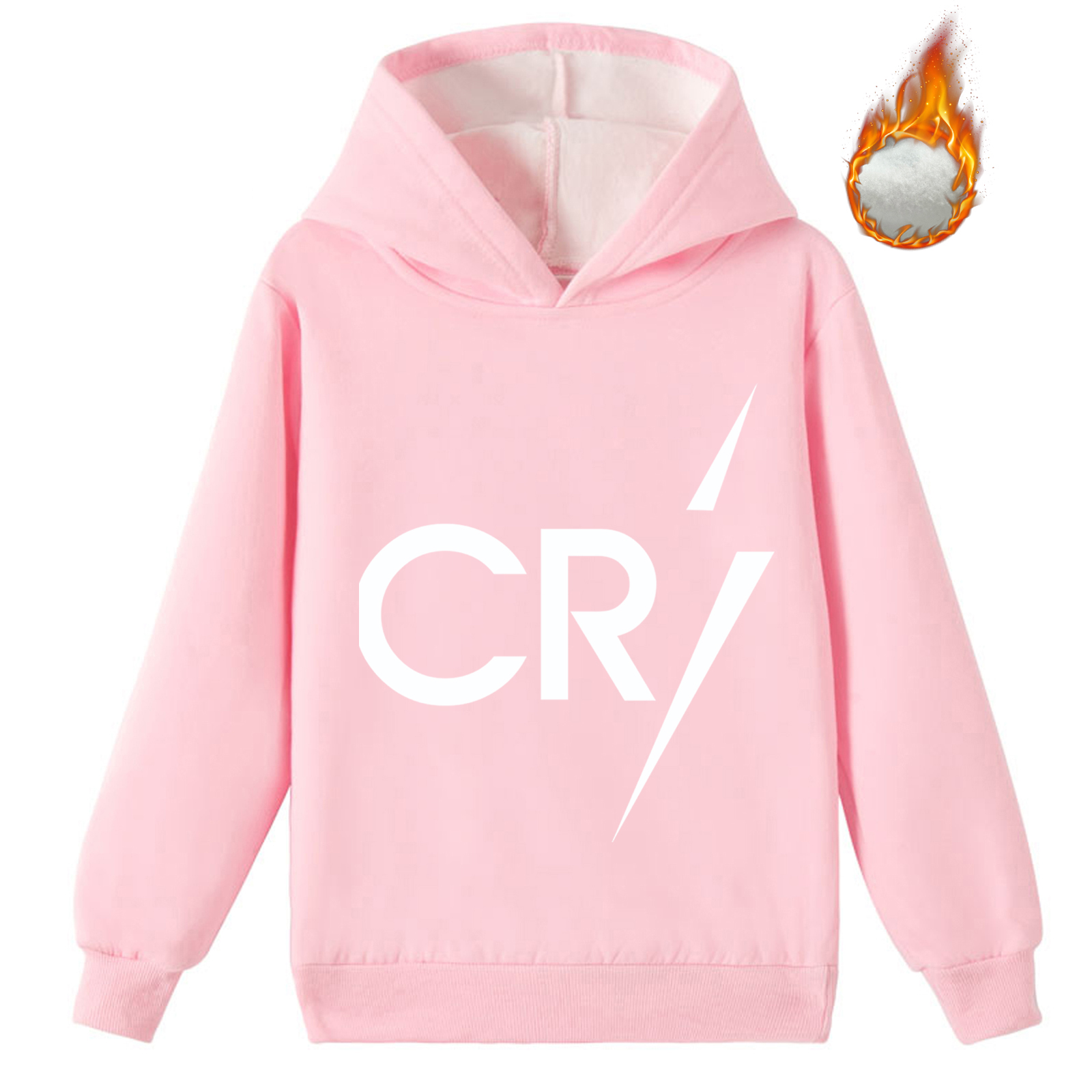 Mayoulove Cristiano Ronaldo Fleece Hoodie for Boys  Girls - Trendy Sportswear, Cool Fashion, Perfect Gift-Mayoulove