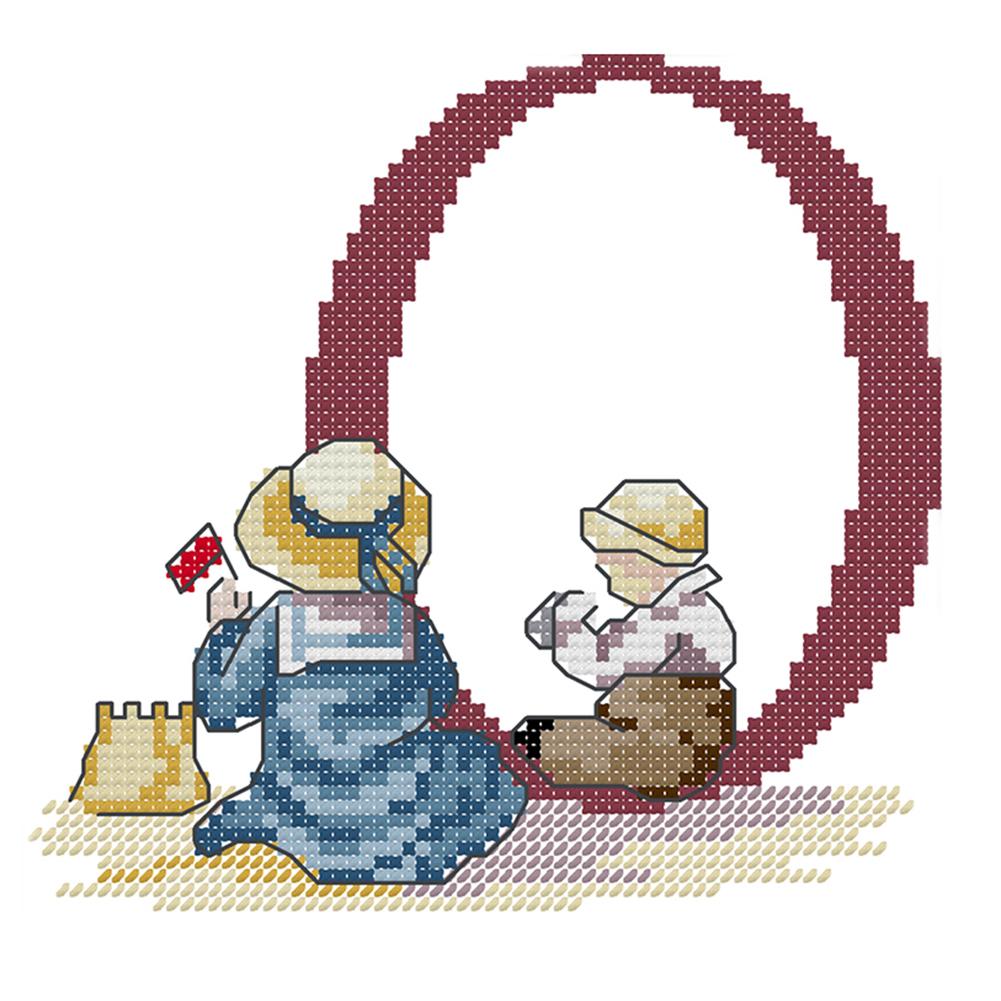 

Number 0 - 14CT Stamped Cross Stitch - 17*16cm, 501 Original