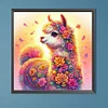 Diamond Painting-DIY Round Part AB Drill Alpaca(35*35CM)