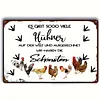 Chicken Warning - Vintage Metal Signs(8*12Inch/12*16Inch) - Chicken