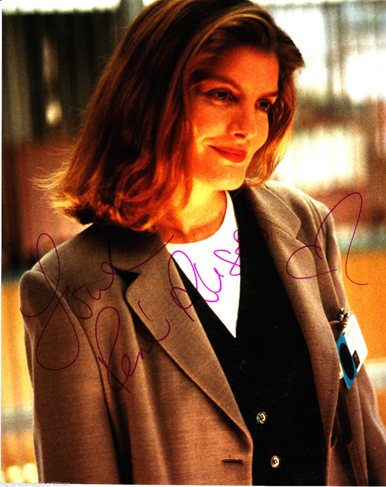 RENE RUSSO, ACTRESS AUTOGRAPHED INSCRIBED & SIGNED MOVIE PROMO 8X10 WITH COA