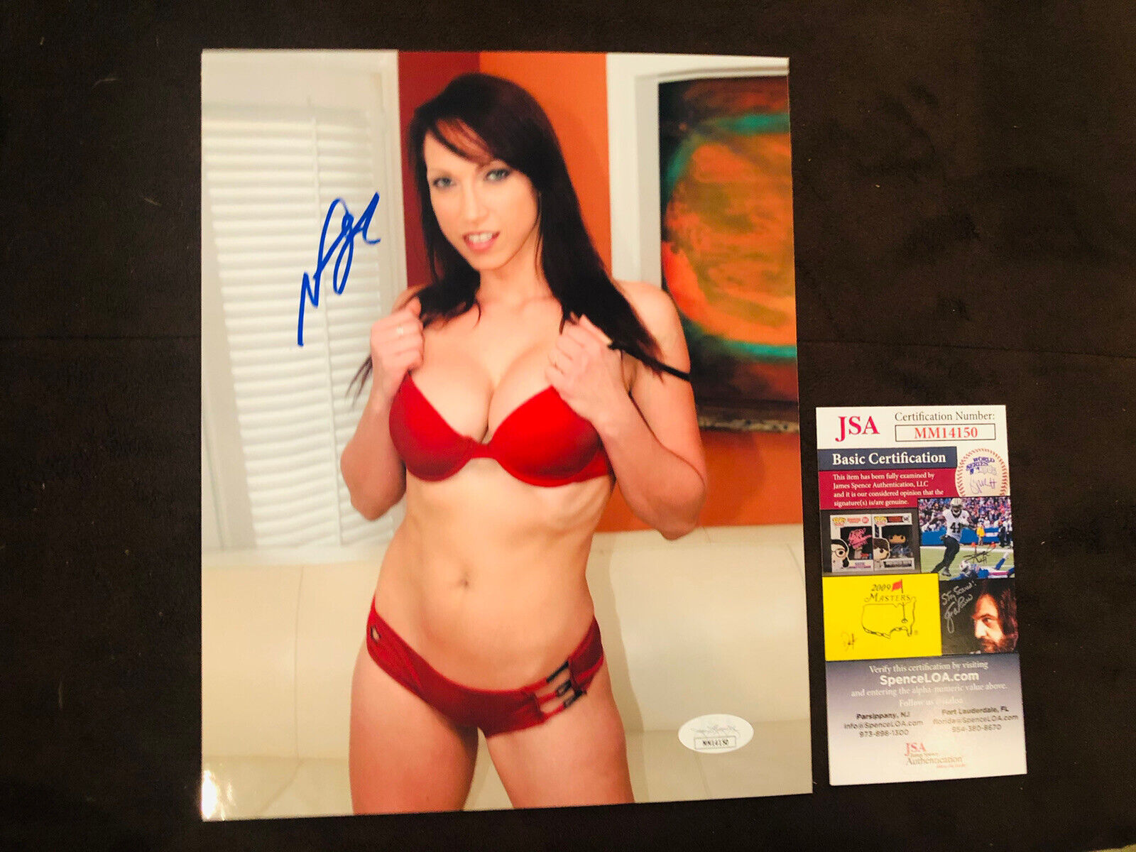 Nicki Hunter Adult STAR SIGNED 8X10 Photo Poster painting Autograph Sexy Naughty America JSA ??