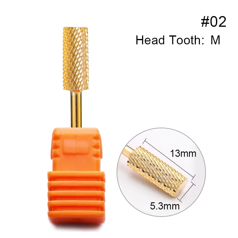 1 Pc Nail Drill Bit Multi-size Silver Manicure Nail Art Tool Electric Manicure Machine Device-Nail Inspo