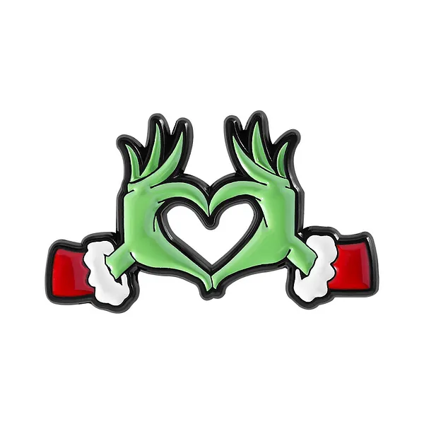 Foto del pin Manitas de Corazón Verde