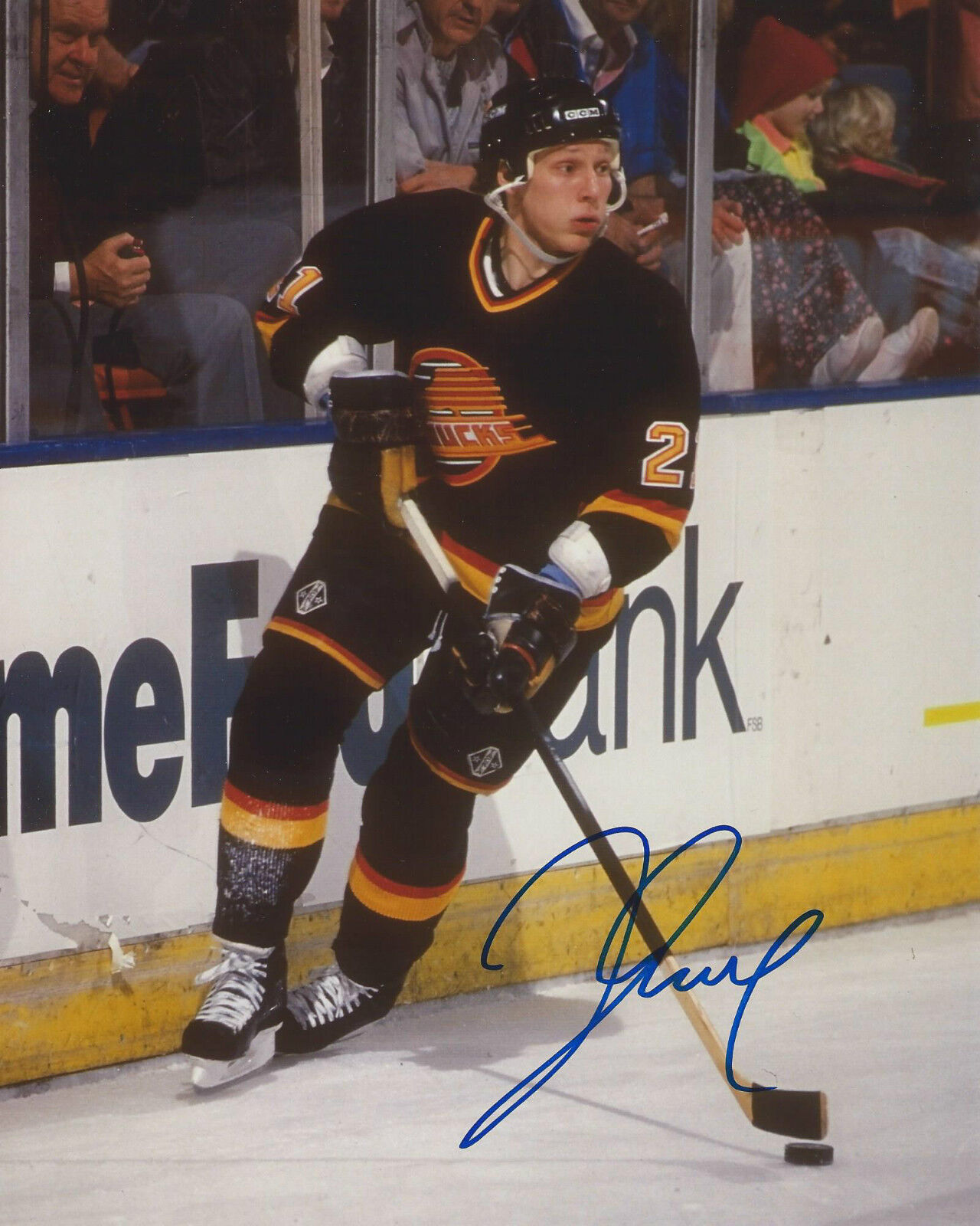 Jyrki Lumme Signed 8×10 Photo Poster painting Vancouver Canucks Autographed COA & Proof