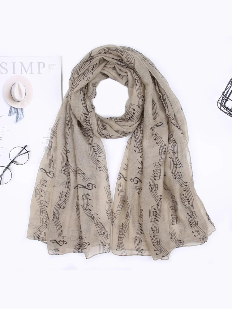 VChics Musical Notes Music Lover Essential Scarf