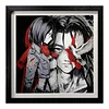 3D Decorative Paint of Grey & White Mikasa Ackerman - Attack On Titan Decorative Painting - momo Studio