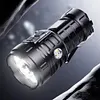 LED Mini Portable Flashlight USB Rechargeable Power Display Emergency Work Light