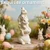 3D Stacking Rabbit Silicone Candle Mould DIY Easter Casting Tools Reusable Handmade Easter Soap Mould Desktop Ornament Silicone Moulds For Candle Making Craft Festival Decoration