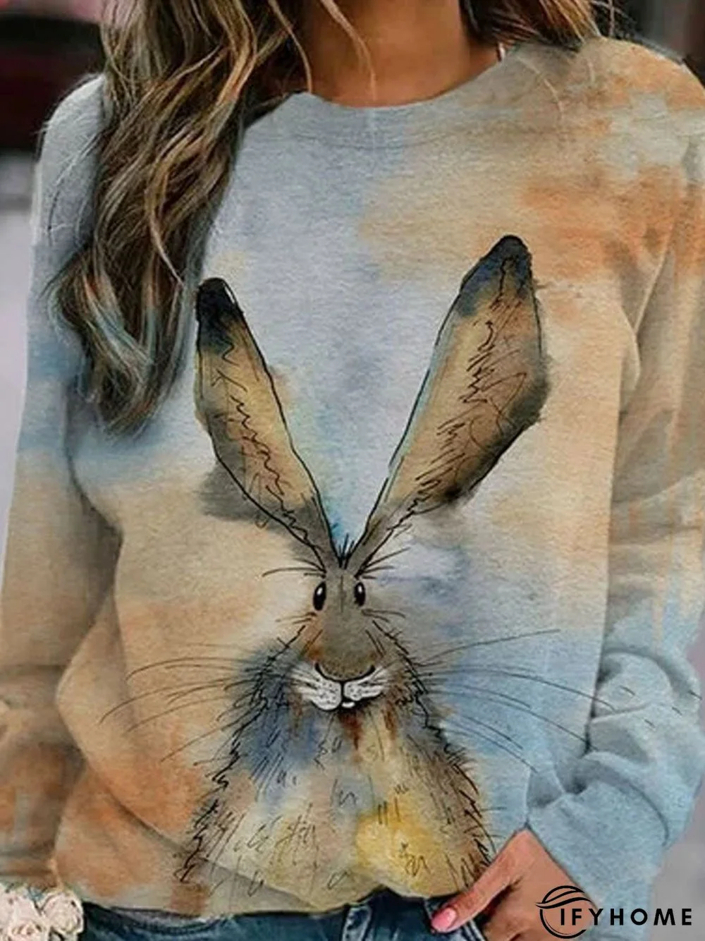 Casual Cotton Crew Neck Animal Shirt & Top | IFYHOME