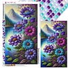 (40*70cm)Mountain Flowers - Full Round Drill Diamond Painting